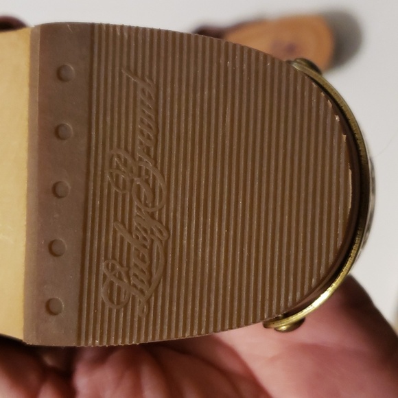 LUCKY BRAND LEATHER/SUEDE PEACE SIGN CLOGS SZ 7 NEW - Picture 13 of 16